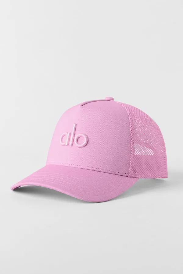 District Trucker Hat - Candy Heart Pink