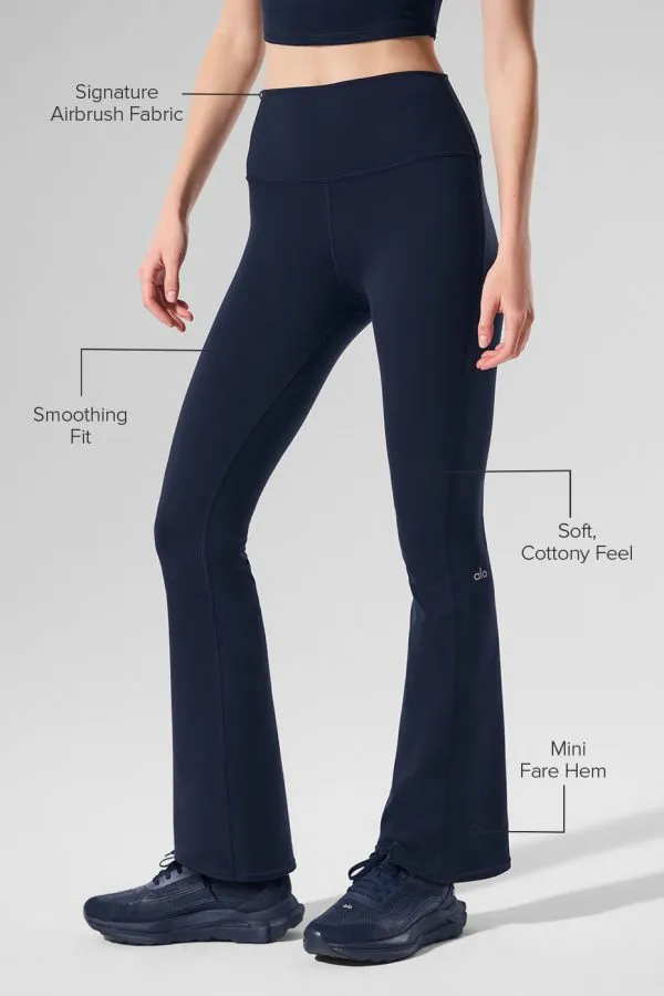 Airbrush High-Waist 7/8 Bootcut Legging - Navy